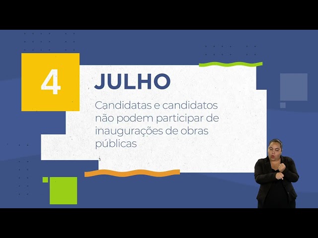 Calendário Eleitoral - 4 de julho 3ª parte