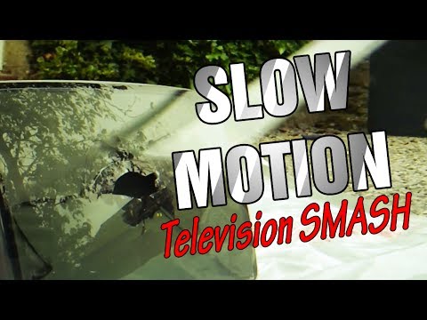 Smashing an Old TV in Slow Motion! - Slo-Mo Smashing