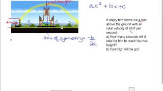 angry birds quadratics #1