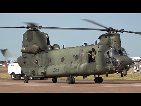 Impressive CH-47 Chinook Helicopter Startup and Takeof !!!