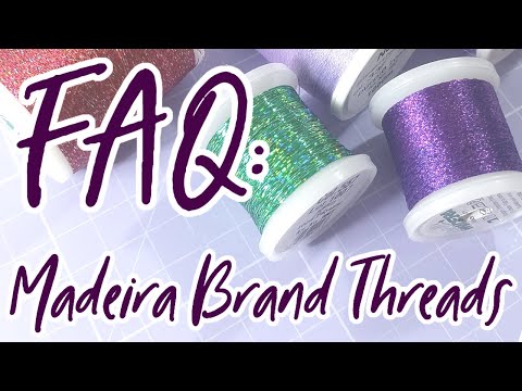Answering your questions about Madeira Glitter threads!