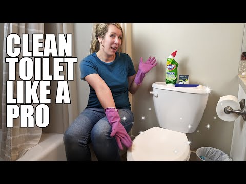 Super Clean your Toilet LIKE A PRO!! (Cleaning Tips + Tricks)