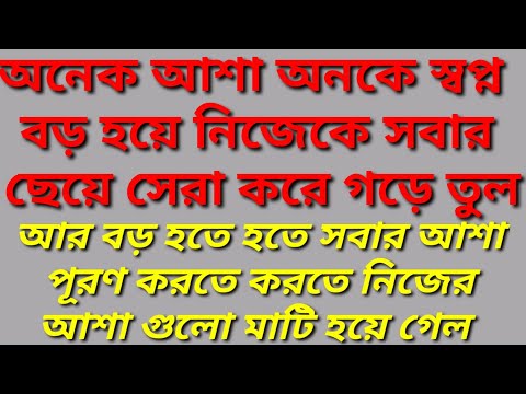 আমার আশা গুলো আশায় থেকে গেল My hopes were dashed