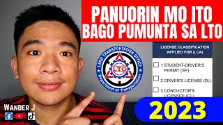 LTO APPLICATION FORM for DRIVER'S LICENSE | NEW APPLICANT of SP & RENEWAL of DRIVER'S LICENSE