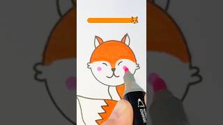 How to draw a fox easy | Step by step Drawing for kids🦊