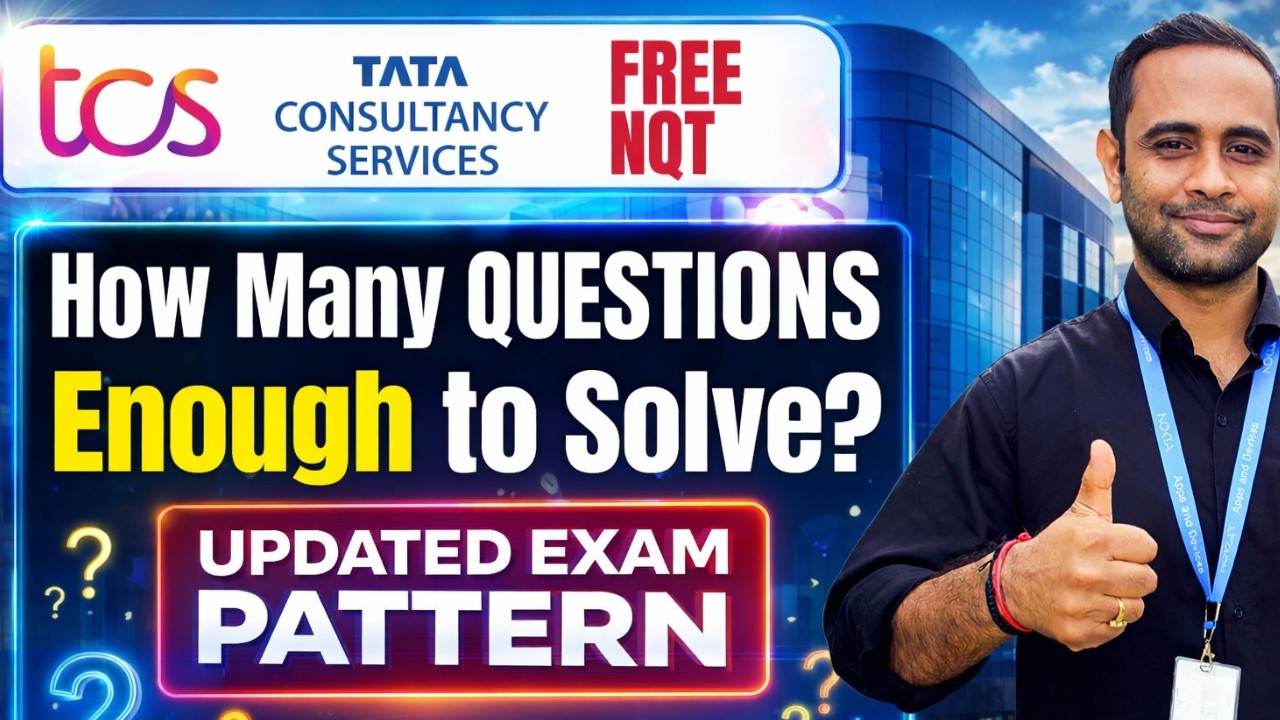 TCS Updated Exam Pattern | Minimum Questions to Solve in Exam | 18 days Roadmap
