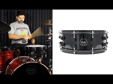 Caixa Mapex MPX Maple 14x6,5" Black snare sound check