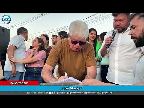 Ordem de serviço para pavimentação e entrega de UBS foi realizada em Lagoa do Carro