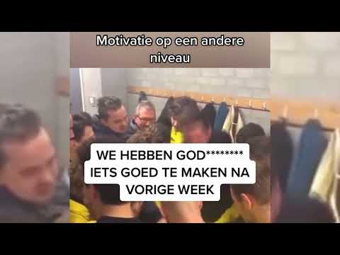 Motivatie speech voor de wedstrijd van trainer bij Nederlands amateurclub is van een ander niveau!