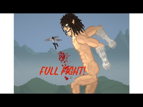 chainsaw man/denji vs attack titan/Eren (melon Playground) season 1