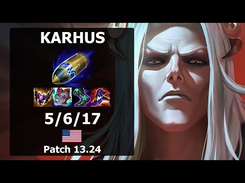 Karhus Karthus JUNGLE vs Nunu| Patch 13.24 NA Challenger