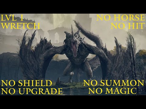 Flying Dragon Agheel | ELDEN RING (Lvl. 1 Wretch - No Hit - No Horse - No Upgrades)
