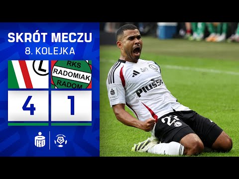 Legia - Radomiak | SKRÓT | Szymański po raz pierwszy, Wszołek dla córki, Elitim show| Ekstraklasa