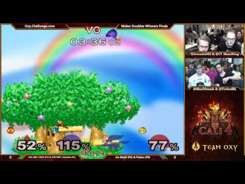 KoC 4 - P4K EMP | Armada & Mew2King Vs. Crs MacD & Fiction - SSBM Doubles Winners Finals - Melee