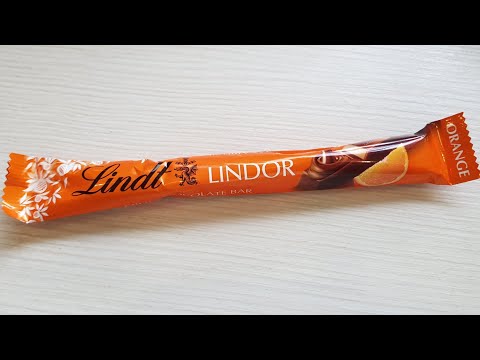 MELTED Lindt Lindor Orange Milk Chocolate Bar Unboxing