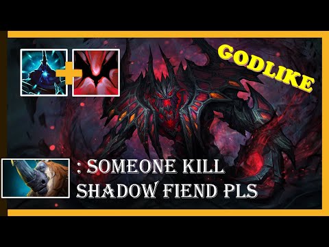 [Dota 2 Shadow Fiend Highlights] GodLike Shadow Fiend | Someone Kill Them!!!