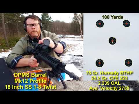 Hornady 75 Gr. BTHP Range Test