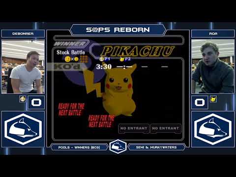 S@PS Reborn Melee Singles - Debonaer (Peach) vs ROA (Pikachu) - Pools Winners