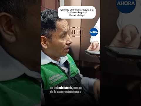 Daniel Mallqui, gerente de Infraestructura del Gobierno Regional de Huánuco, informó que el...