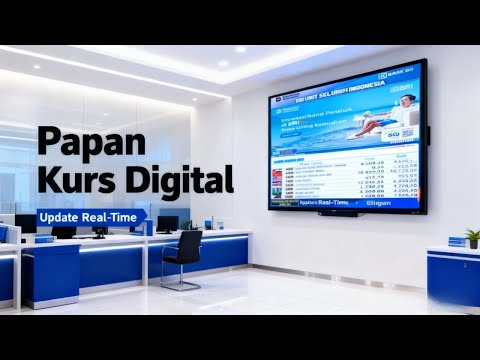 Demo Software Papan Kurs Valas Digital Online (Update Otomatis)