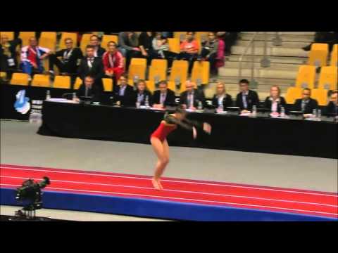 Tachina Peeters BEL run 2 2015 Tumbling World Final