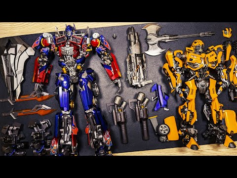 Transformers movie 1 Optimus Prime and Bumblebee