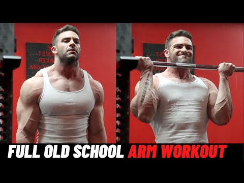 Old School Arm Workout - Build Massive Biceps and Triceps!