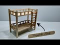 DIY Miniature Doll Bunk Bed | Popsicle Stick Craft Ideas