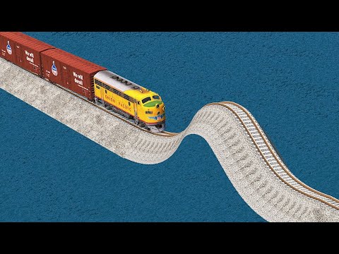 Big Mistakes on Rail Tracks Impossible Deadlock Rail Tnkracks Vs Trains !!! | BeamNG.Drive