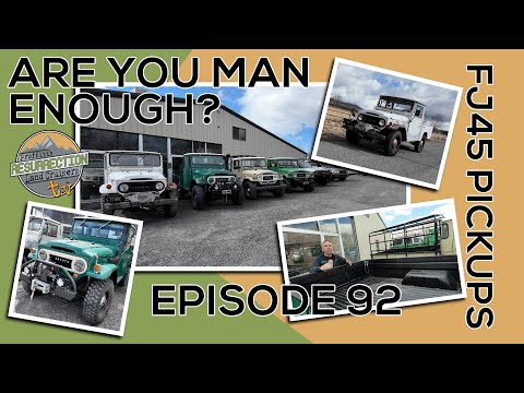 Are you MAN ENOUGH to drive an FJ45 Toyota Land Cruiser Pickup? We compare 4 versions. You decide!