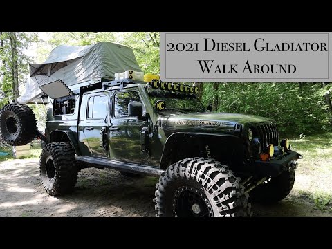 Epic 2021 Diesel Jeep Gladiator Walk Around! This thing is a BEAST!