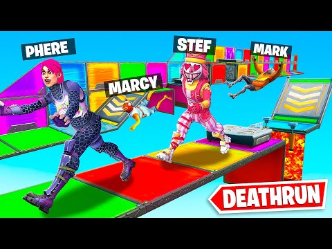 SFIDO I MIEI AMICI ALLA DEATHRUN DA 100 LIVELLI DI FORTNITE!