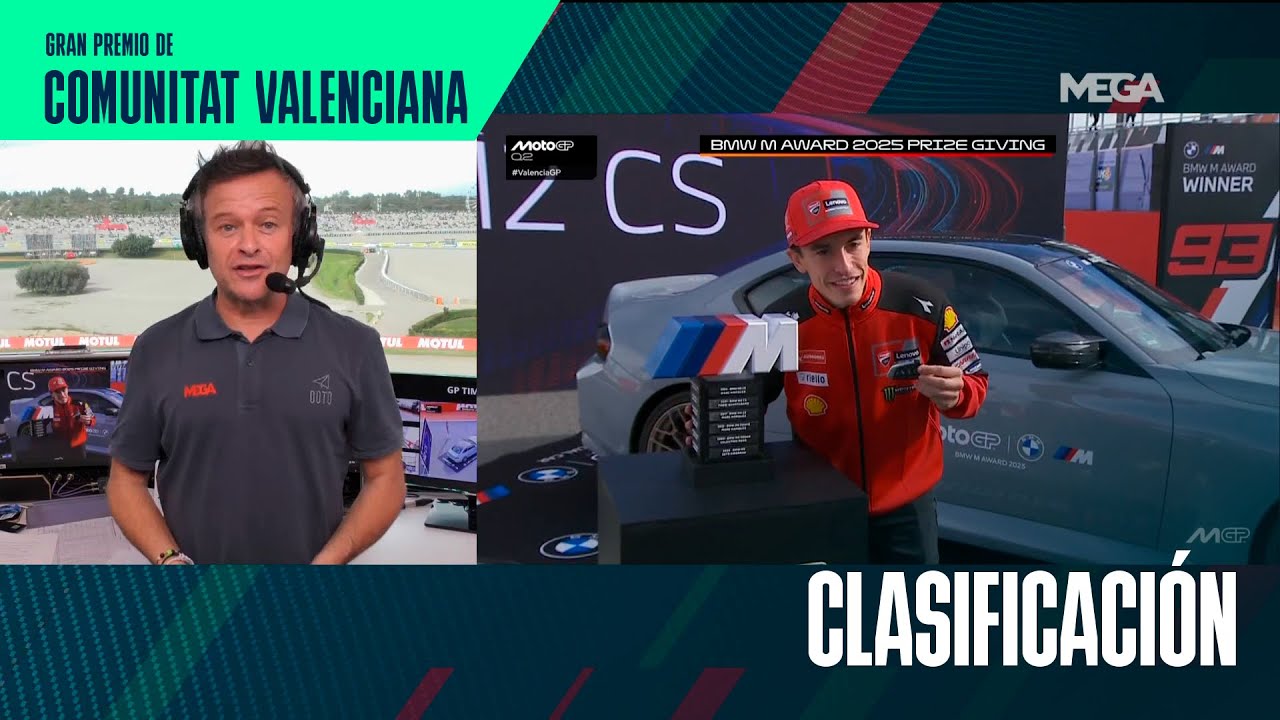 Marc Márquez recibe el BMW M Award | Gran Premio de la Comunitat Valenciana