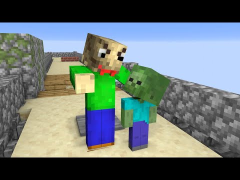 Baldi's Basics Run - Funny Minecraft Animation