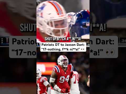 Pats’ Cory Durden had words for Jaxson Dart after this play 💀 #jaxsondart #giants #patriots #viral