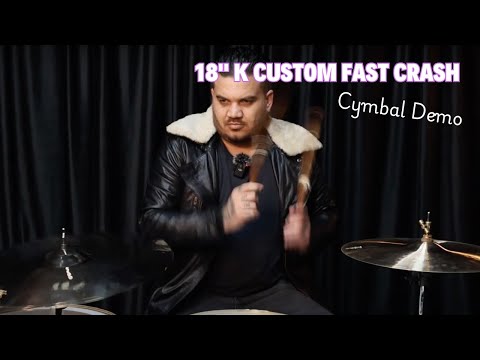 Zildjian 18" K Custom Fast Crash Cymbal – Full Demo & Sound Test