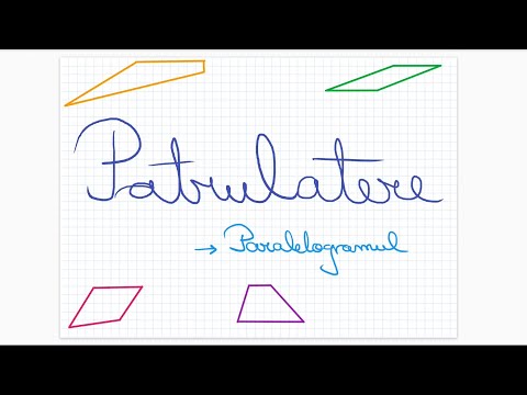Patrulatere: Paralelogramul - Clasa a VII-a
