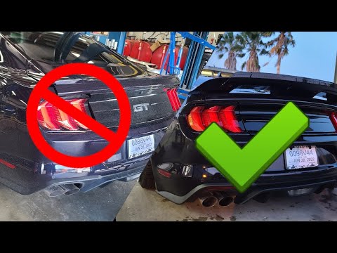 GT500 spoiler install| 2015-2022 Mustang|with gurney flap