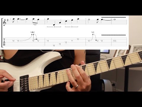 How to play ‘Here I Go Again ’87’ by Whitesnake Guitar Solo Lesson w/tabs