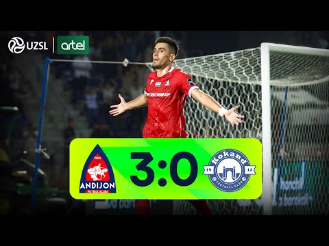 Superliga 16-tur. Andijon - Qo‘qon-1912 bahsida kiritilgan gollar va xavfli vaziyatlar (Highlights)
