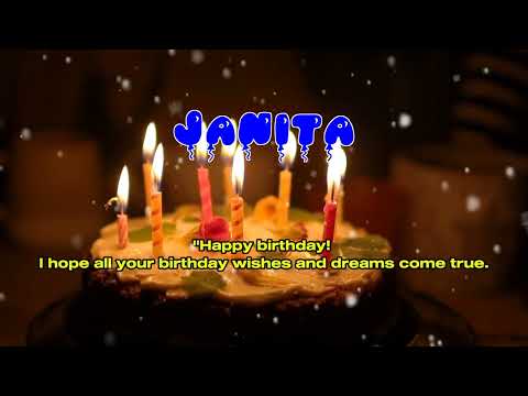 Happy Birthday JANITA   Happy Birthday Song   Birthday Wishes   Birthday Party