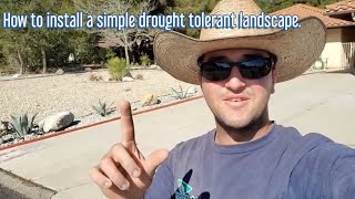 How to install a simple Rock landscape for a front yard