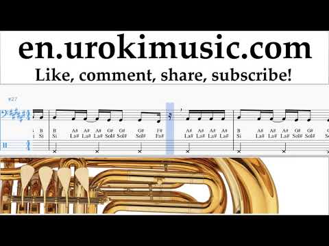 Tuba lessons Selena Gomez - Back To You Sheet Music Tutorial um-ih352
