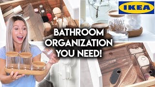 10 IKEA BATHROOM ORGANIZATION IDEAS