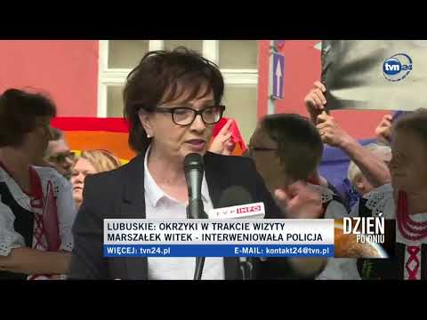 Protesty na wiecu Polskiego Ładu. Witek atakuje: Bierzecie pieniądze od rządu PiS i narzekacie!