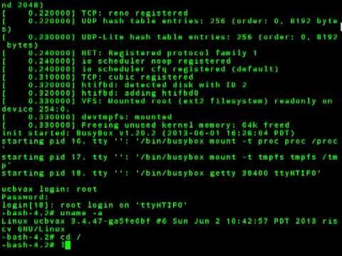 Linux/RISC-V Demonstration