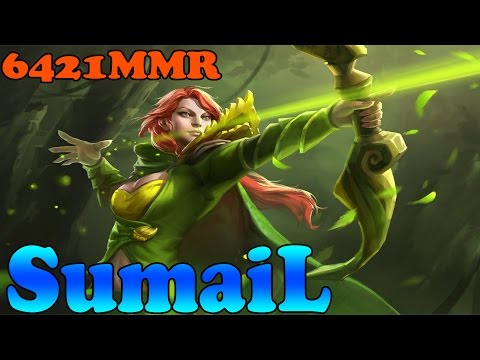 Dota 2 - SumaiL 6421 MMR Plays Windranger Vol 1# - Ranked Match Gameplay!