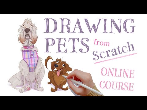 Illustration Mastercourse: Dog and Cat Anatomy By Lauren Barger (Drawing Pets from Scratch)