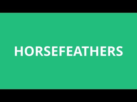 How To Pronounce Horsefeathers - Pronunciation Academy