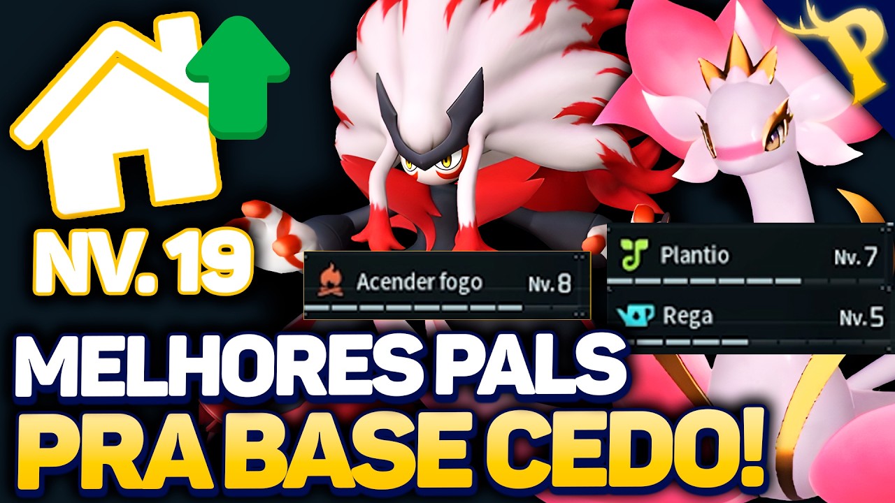 Como ter os MELHORES PALS PARA BASE PALWORLD 1.0 no INÍCIO DO JOGO!